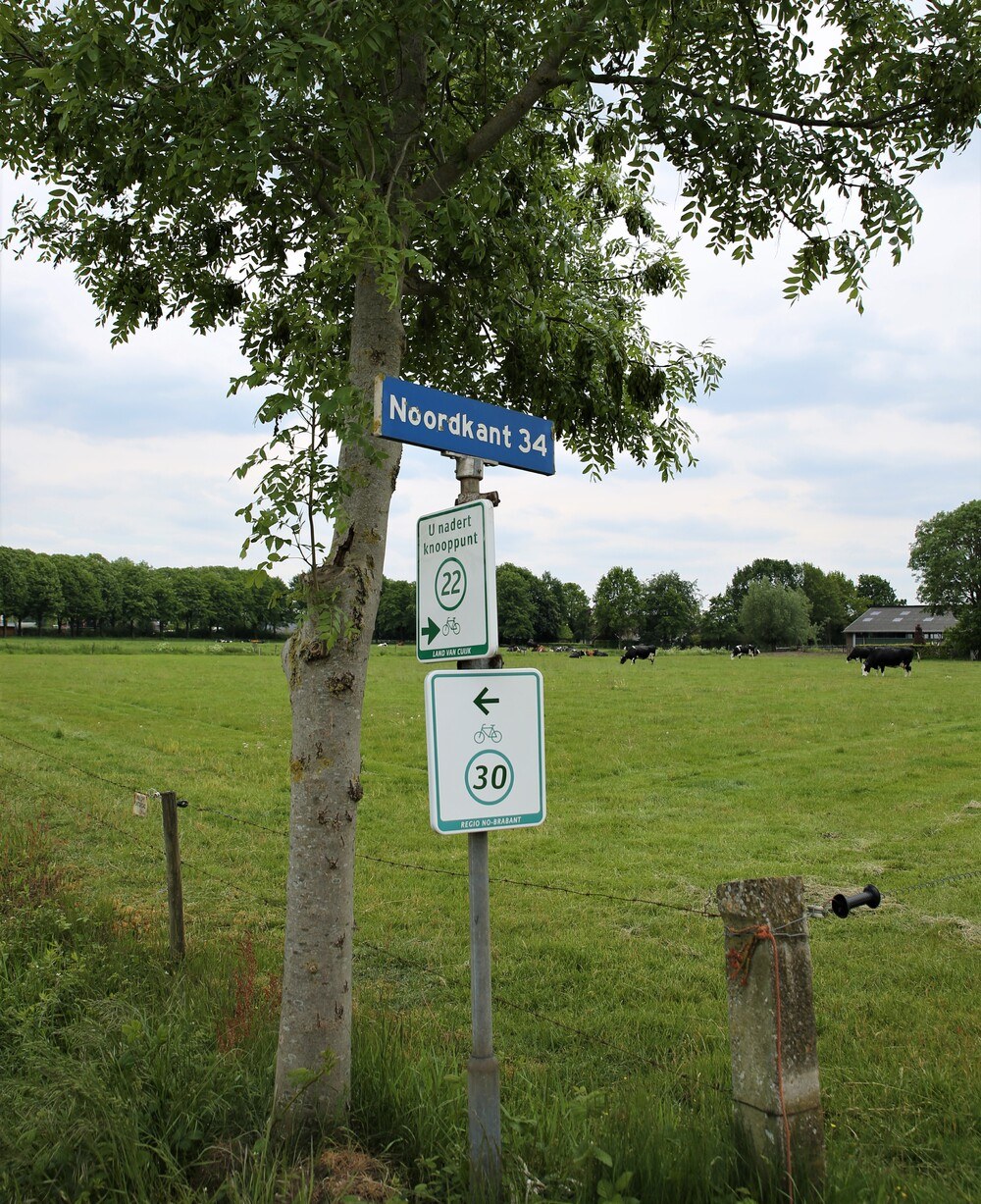 Het bord aan de Noordkant